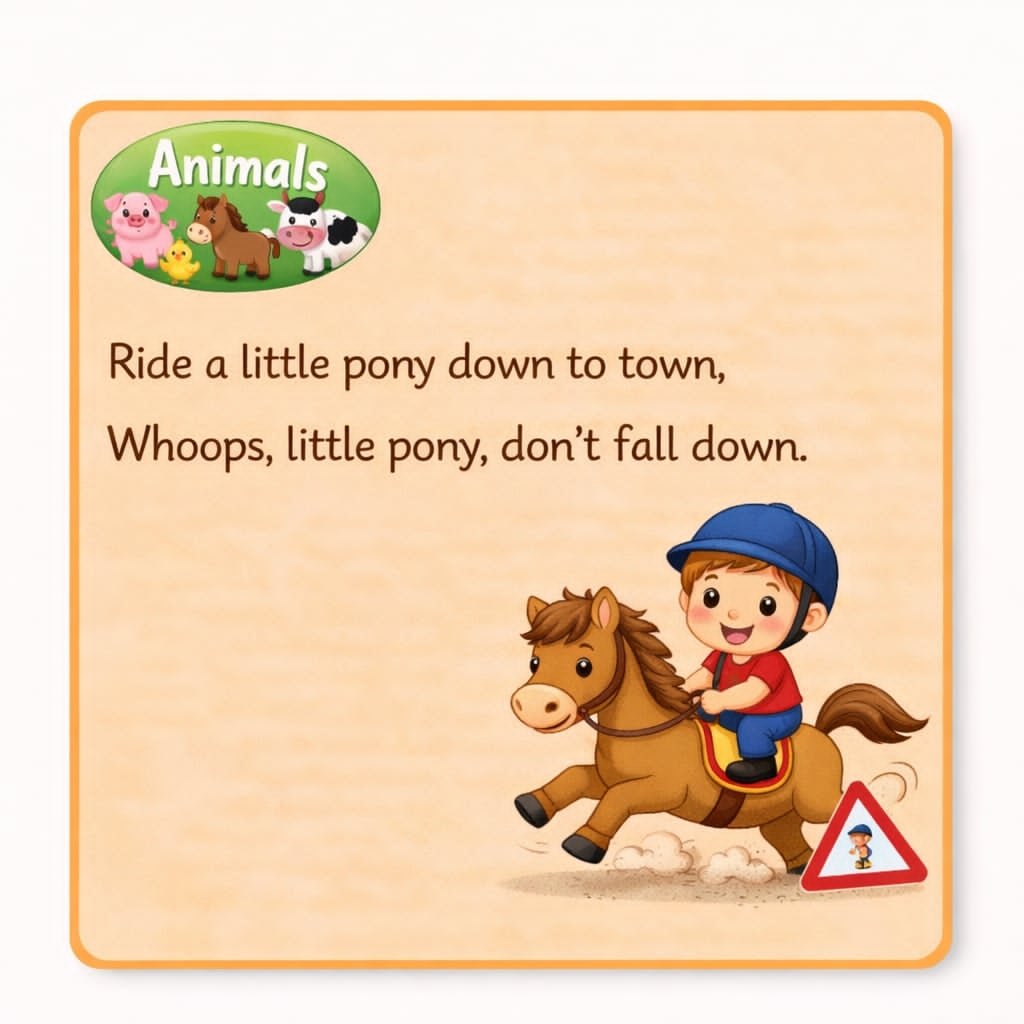 ride a little pony