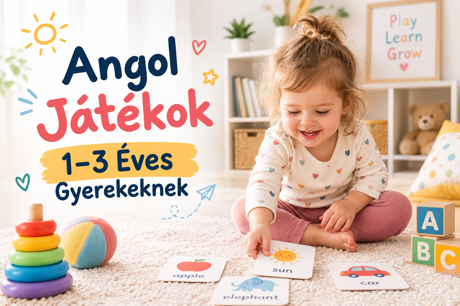 angol játékok1-3 éveseknek